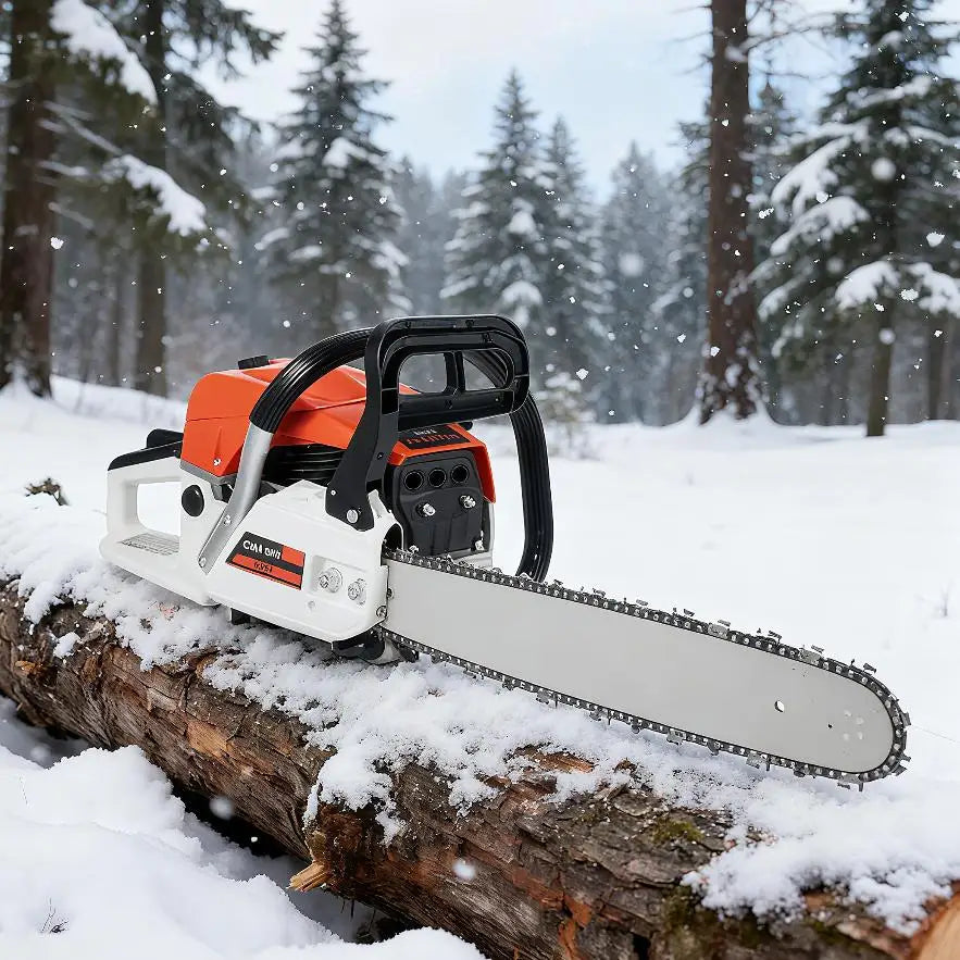 Gas Powered Chainsaw 52cc 2000W With Tool Bag For Home Garden Wood Cutting