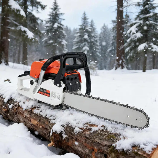 Gas Powered Chainsaw 52cc 2000W With Tool Bag For Home Garden Wood Cutting