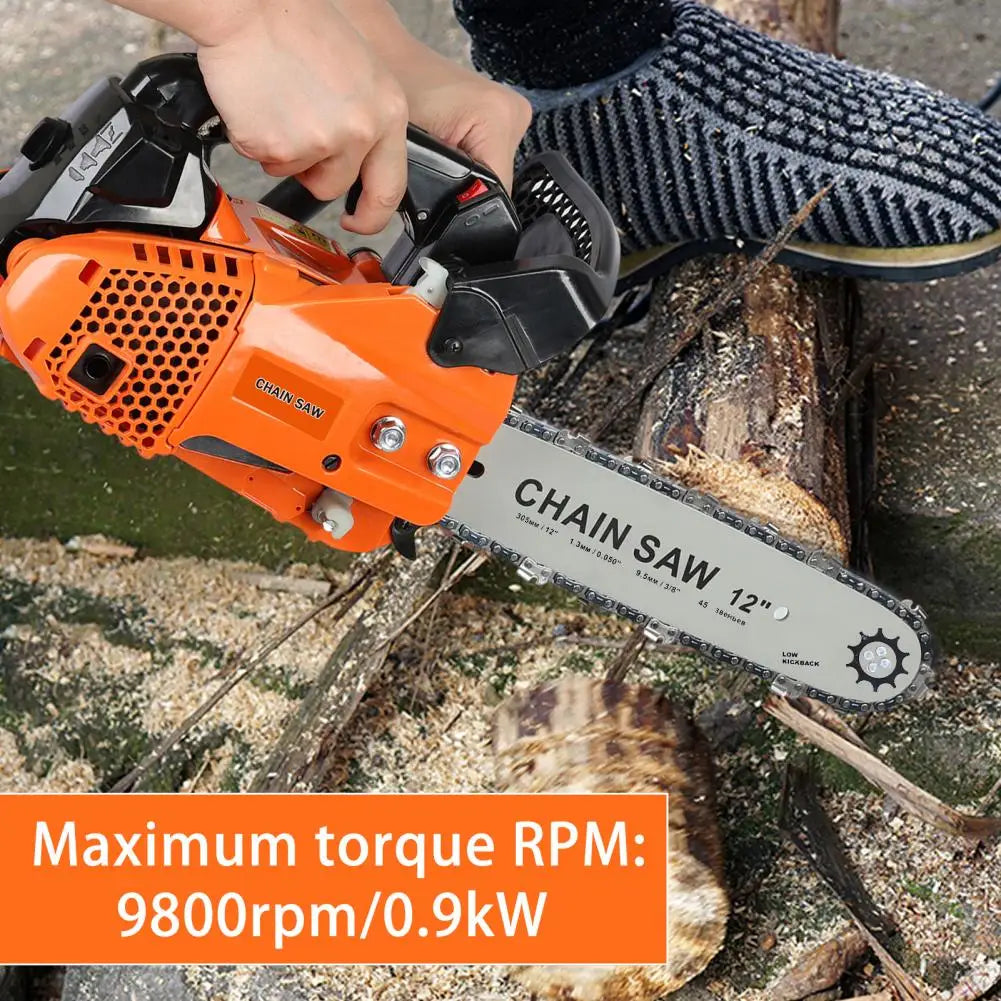 Two Stroke Portable Gas Chainsaw 25.4cc Handheld High Power
