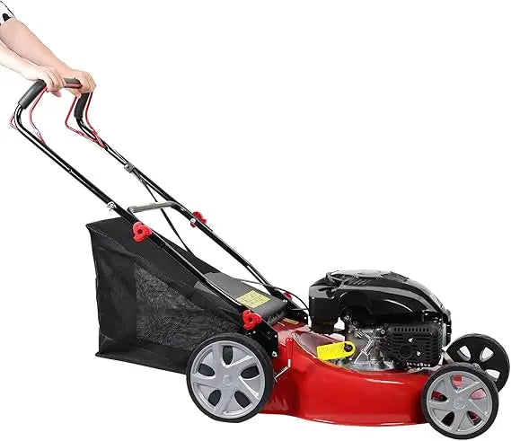 Self Propelled Gas Lawn Mower 141cc 4-Cycle Engine Push Lawn Mower 20 Inch Lawn Machine Adjustable Length Ergonomic Handle, Cord