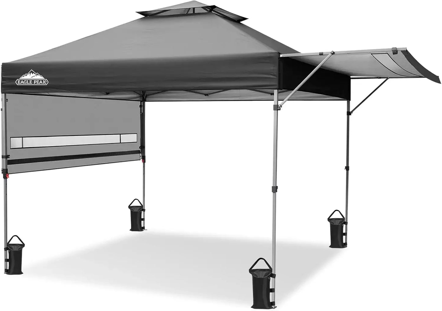 17x10 Pop Up Gazebo Canopy Tent With Adjustable Awnings