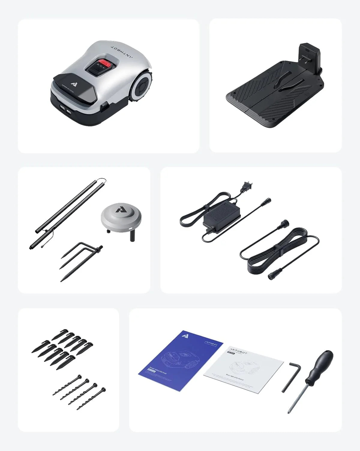 Anthbot Genie 600 AI Wireless Robotic Lawn Mower With RTK And 4 Camera Vision