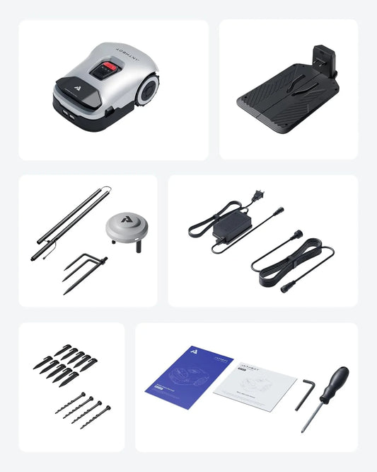 Anthbot Genie 600 AI Wireless Robotic Lawn Mower With RTK And 4 Camera Vision