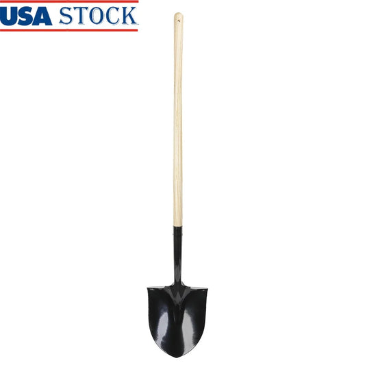 Round Point Shovel With Wooden Handle Garden Tool Digging