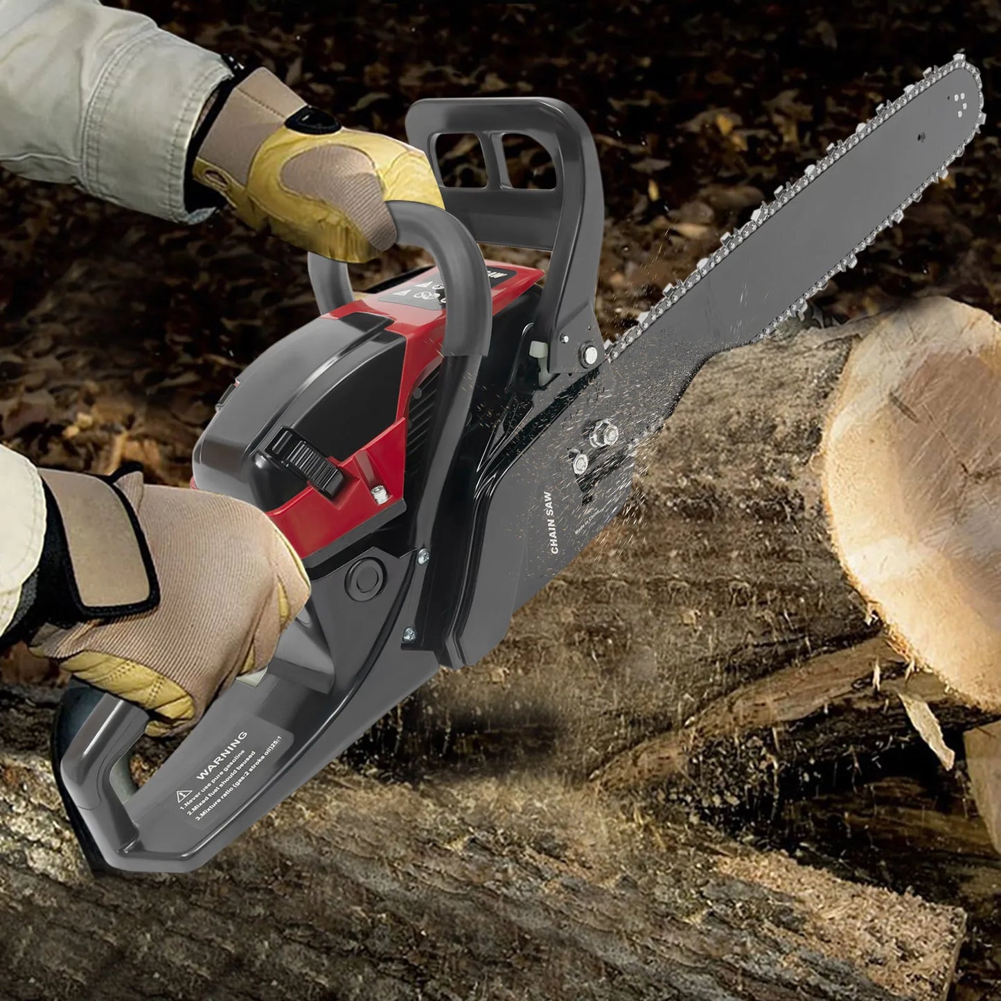 58cc Pro Gas Chainsaw Inertia Brake Anti Vibration Handle