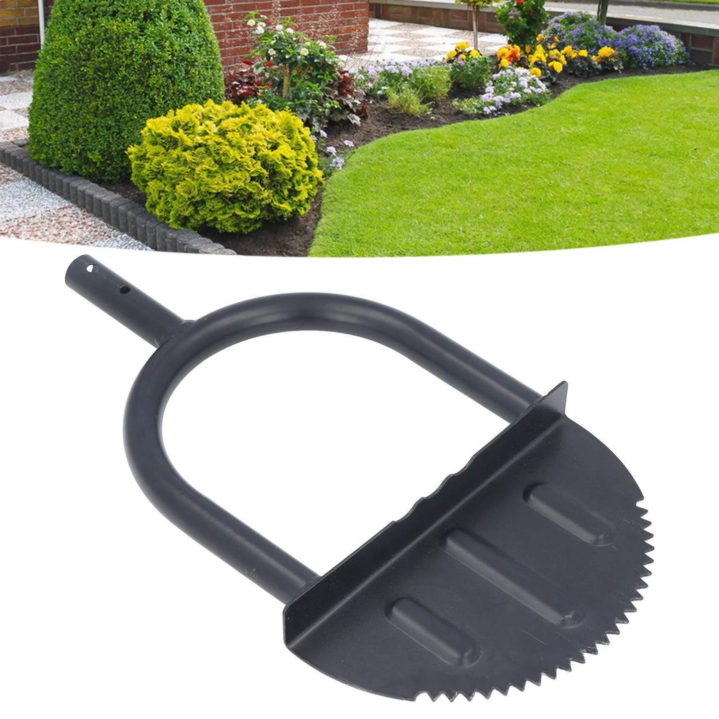 Half Moon Lawn Edger Carbon Steel Manual Trimming Shovel
