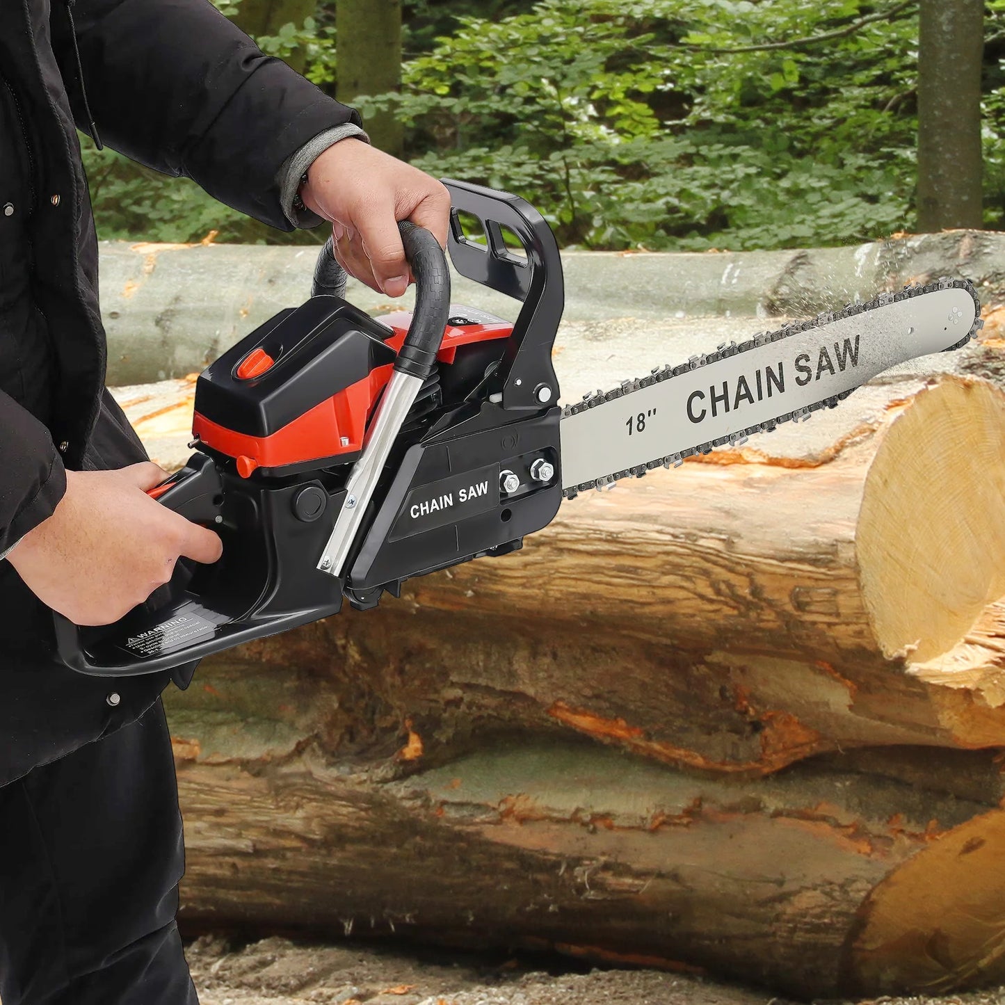 18 Inch 58cc Gasoline Chainsaw Handheld 2 Stroke For Logging Forests