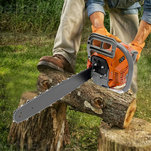 20 Inch 58cc Gas Chainsaw 2 Stroke Single Cylinder 2.4KW