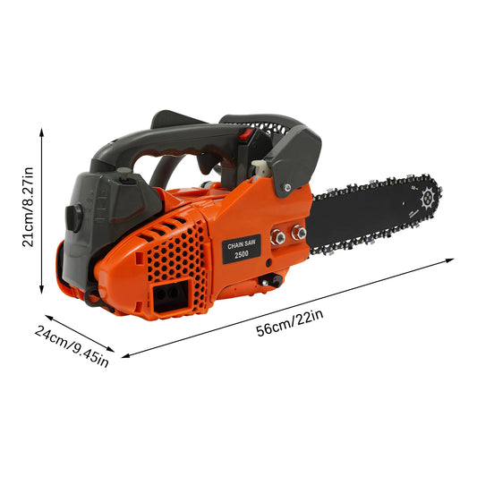 900W Gasoline Chainsaw 9000RPM 25.4cc Top Handle Easy Start